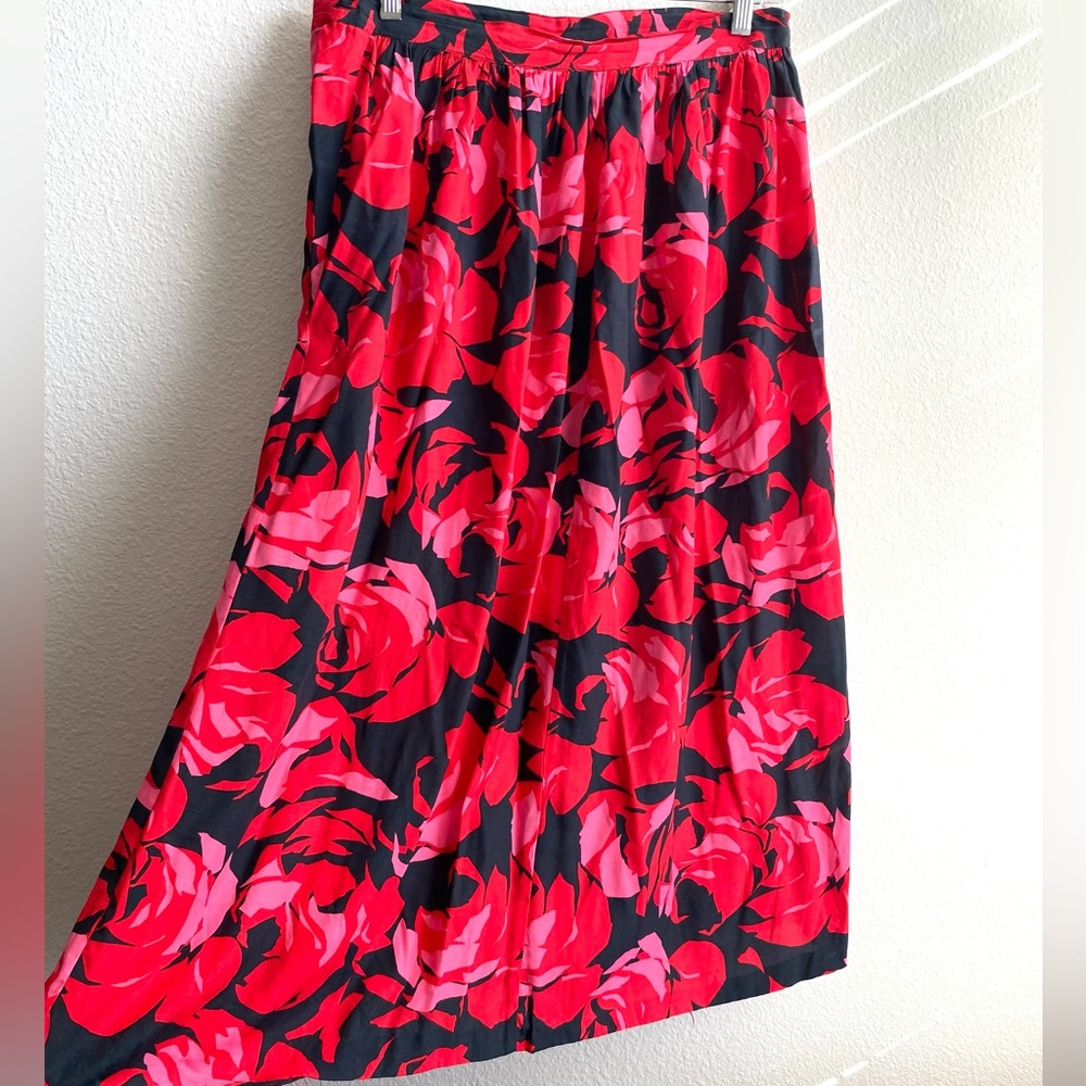 Vintage Floral Maxi Skirt